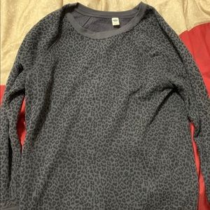 Old Navy cheetah print crewneck